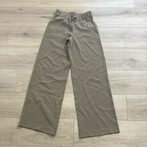 lululemon On the Fly Wide-Leg Tan Pant *Woven